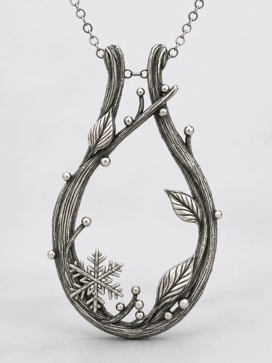 Custom: Twig Engagement Ring and Pendant - Ring Holder