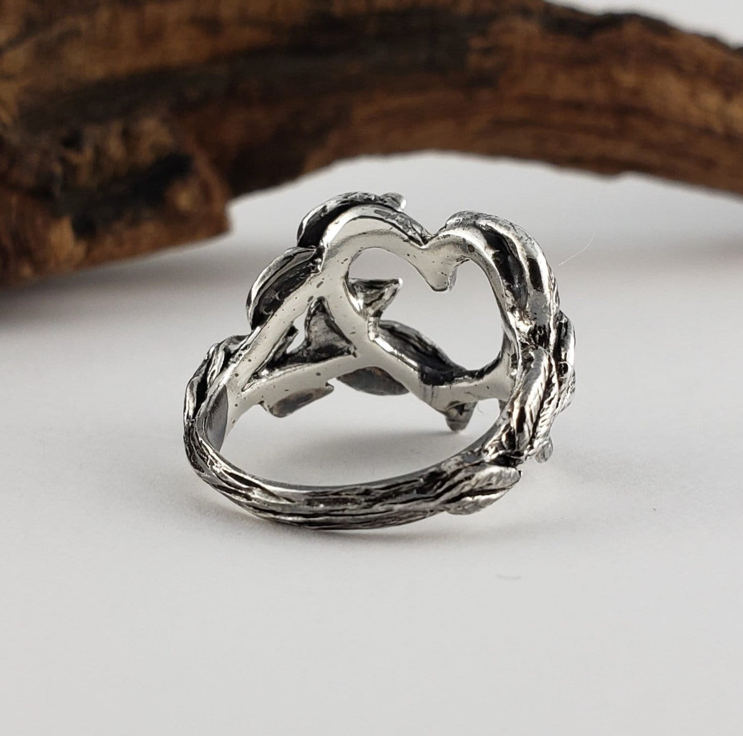 Sterling Silver Open Heart Ring