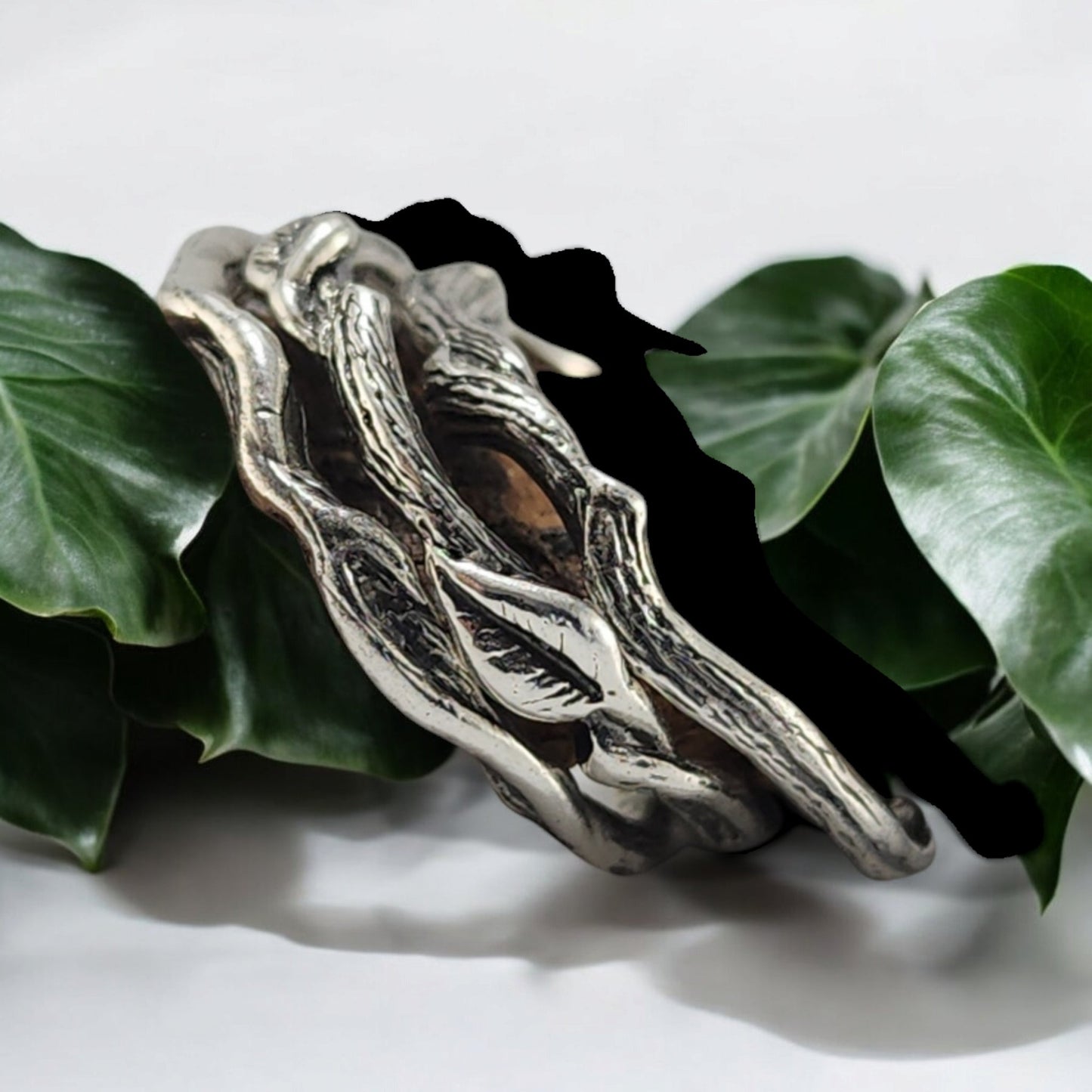 Leaf, Twig & Vine Stackable Rings in Sterling Silver - Set of 3 - DV Jewelry Designs